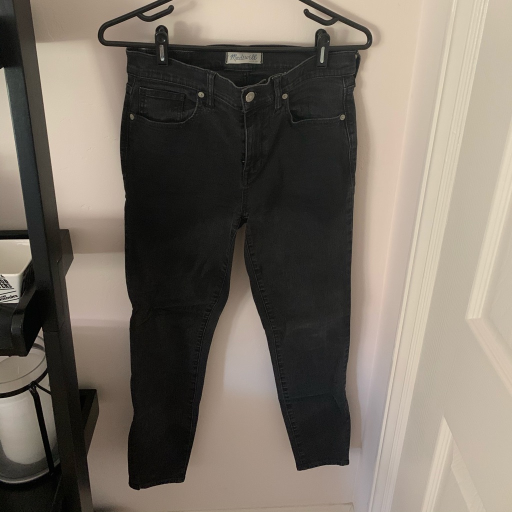 High Riser Black Skinny Jeans